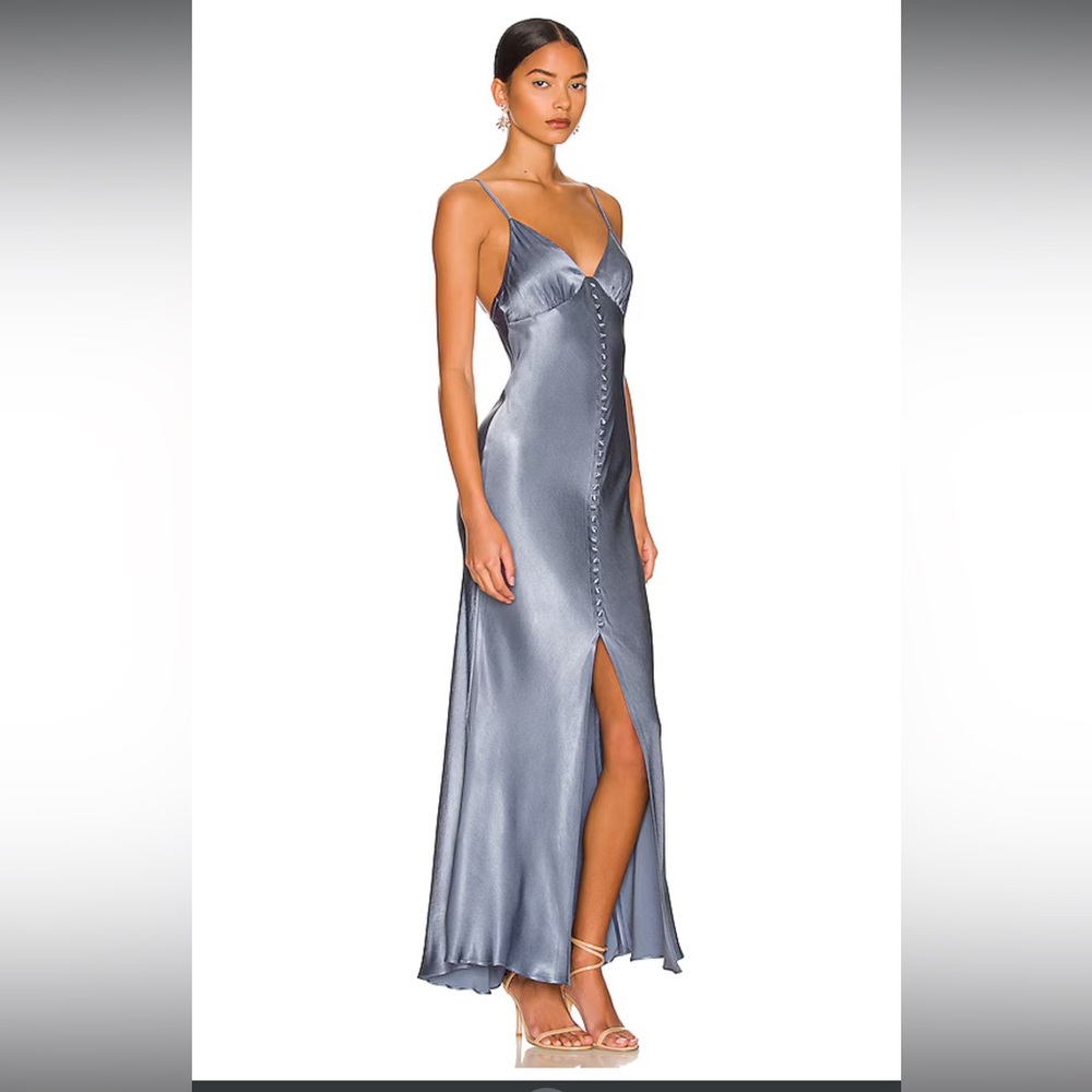 Shona Joy La Lune Bias slip dress in Sage